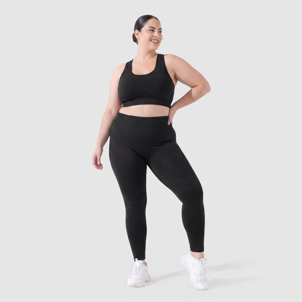 Sculpt 3D Lift & Smooth Leggings in Black, front