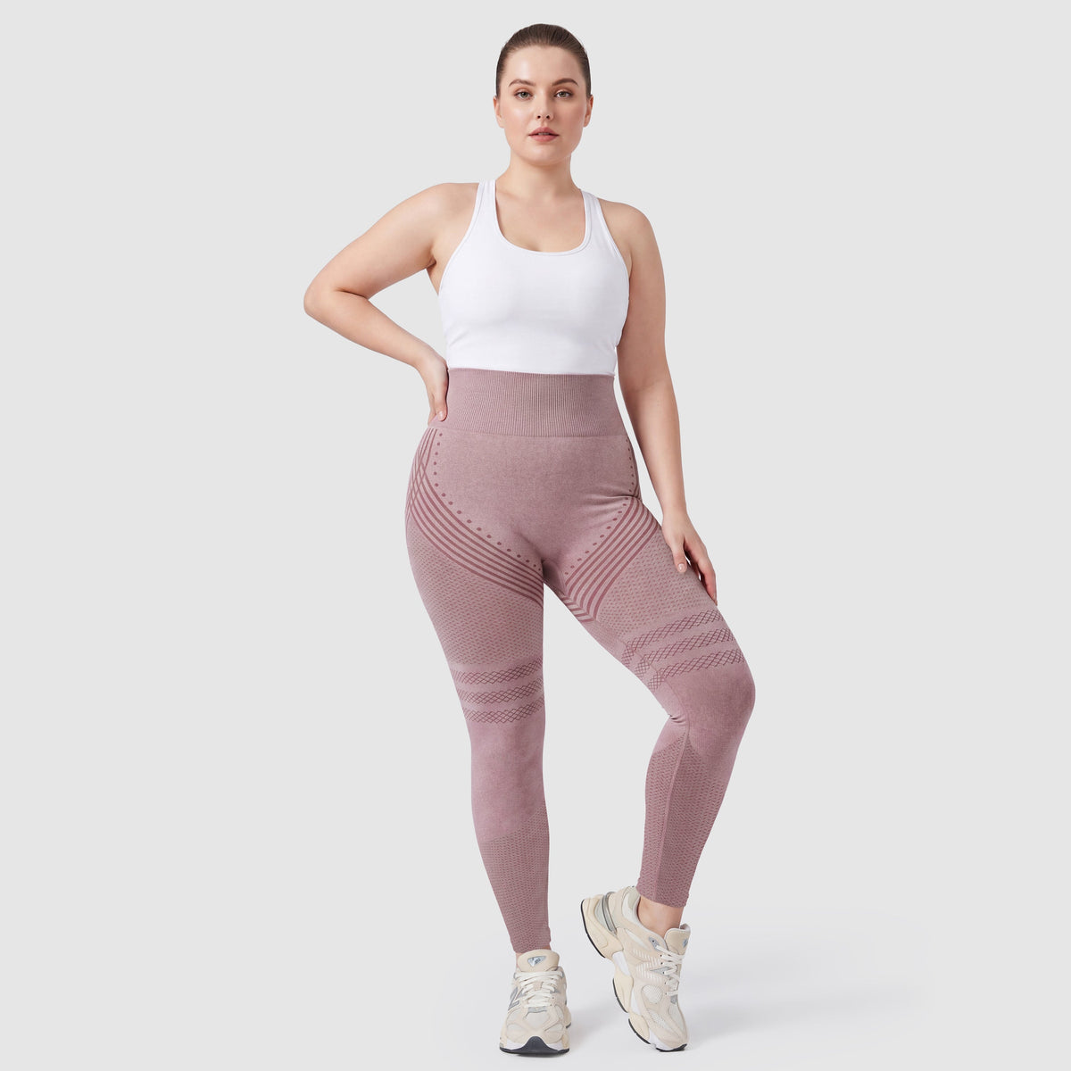 Sculpt 3D Lift & Smooth Leggings in Pink, front