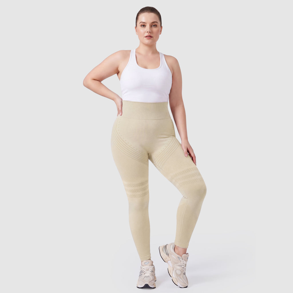Sculpt 3D Lift & Smooth Leggings in Beige, side
